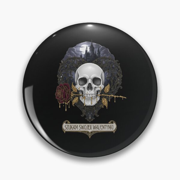 Item preview, Aurum Amantis - Seeking My Eternal Valentine - Gothic Skull & Castle designed and sold by KawisStarr.