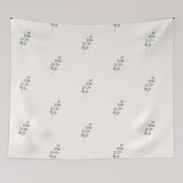 Item preview, Scandinavian Blueberry Nursery Wall Art – Minimalist Botanical designed and sold by Planthem.