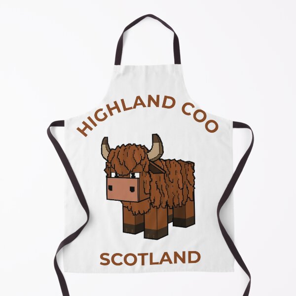 Item preview, Highland Coo Scotland Pixel Art - Scottish Highland Cow Gaming Design designed and sold by Loom on the Loch.