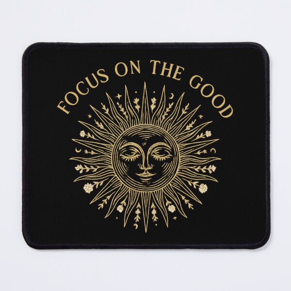 Item preview, Focus on the Good - Ornamental Boho Sun Line Art designed and sold by MKreative Studio.