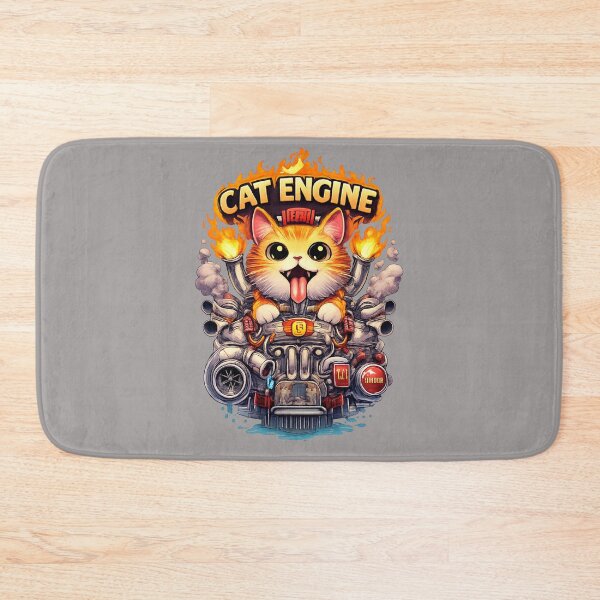 Item preview, Cat Engine – Funny Mechanic Cat Shirt designed and sold by © Zenscape Studio 2025.