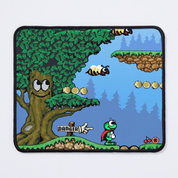 Item preview, Superfrog - Pixel art Posters inspired by amiga commodore game designed and sold by darekkocurek.
