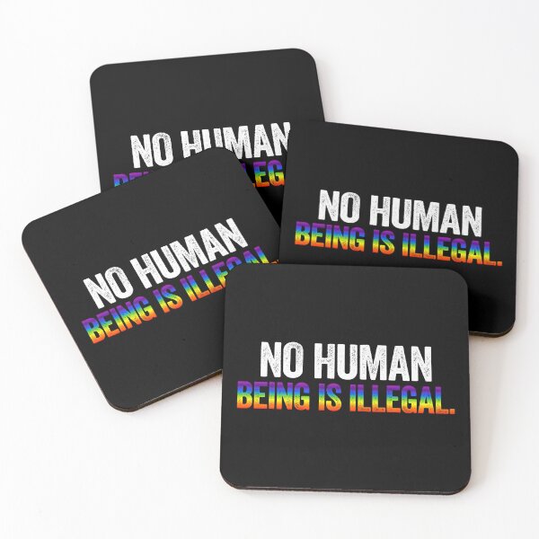 Item preview, No Human Being Is Illegal - Rainbow designed and sold by sillyjess.