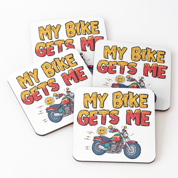 Item preview, My Bike Gets Me – Funny Sarcastic Biker Humor T-Shirt designed and sold by RMTrendy.