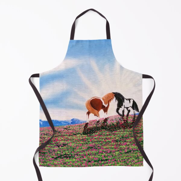 Item preview, Horses in the meadows designed and sold by "mariadreamart".