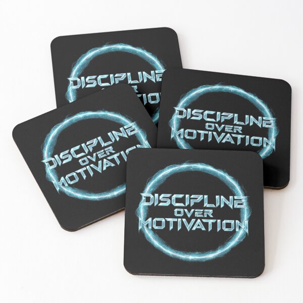 Item preview, Discipline Over Motivation - Futuristic Cyber Typography designed and sold by MKreative Studio.