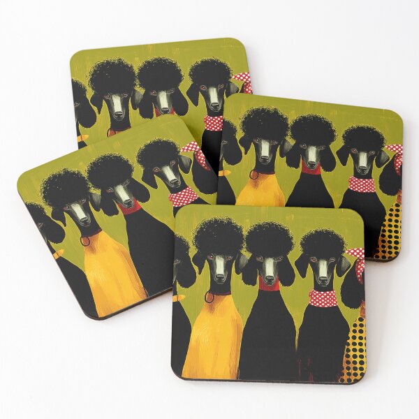 Item preview, Stylish Poodles in Bright Attire designed and sold by lautir.