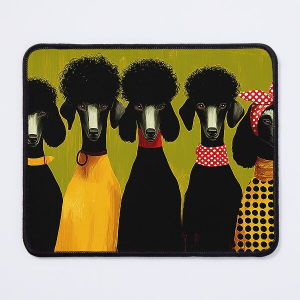 Item preview, Stylish Poodles in Bright Attire designed and sold by lautir.
