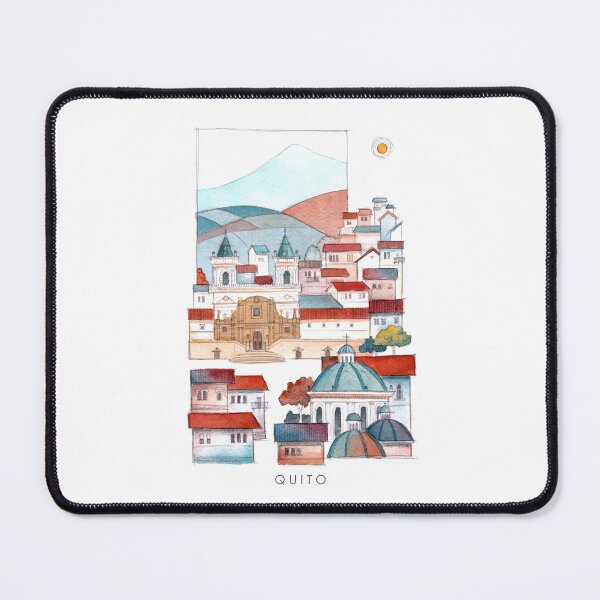 Item preview, Quito Watercolor Cityscape Art designed and sold by ReynoIllustration.