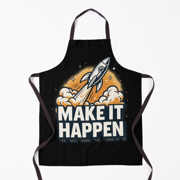 Item preview, MAKE IT HAPPEN - Rocket Launch Motivation Design designed and sold by MKreative Studio.