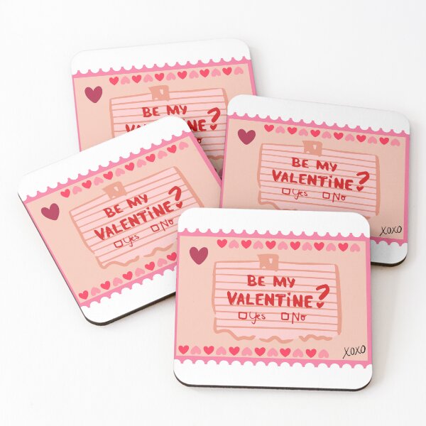 Item preview, Red & Pink Be My Valentine, note  designed and sold by PlagueTSH.