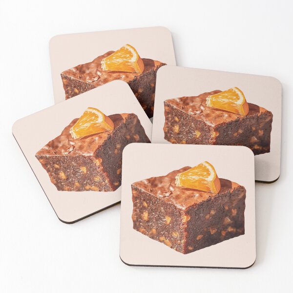 Item preview, Orange Brownie Square designed and sold by Violet Peonies.