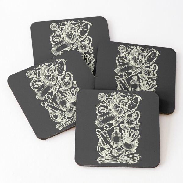 Item preview, Vintage Medical Night Study - Cream on Dark Aesthetic designed and sold by DigitalGlade.