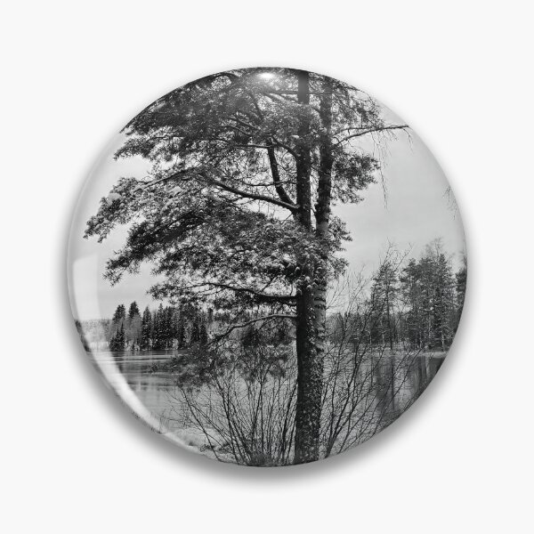 Item preview, Pine of winter. bw designed and sold by Jouko Lehto Photography.