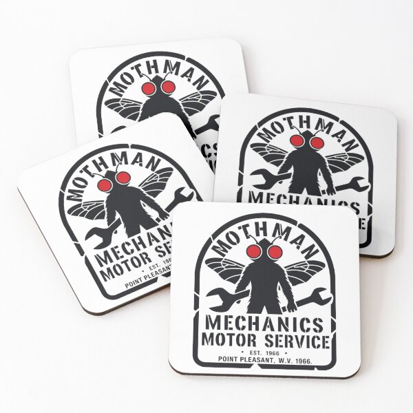 Item preview, Mothman Mechanics Logo designed and sold by CryptidOutfittersCo.