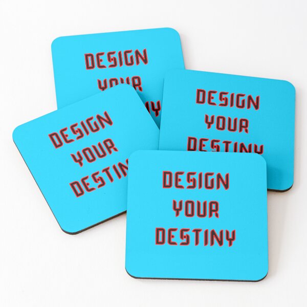 Item preview, Design Your Destiny Bold Typography Red Outline Black Text designed and sold by GlidedFeather.