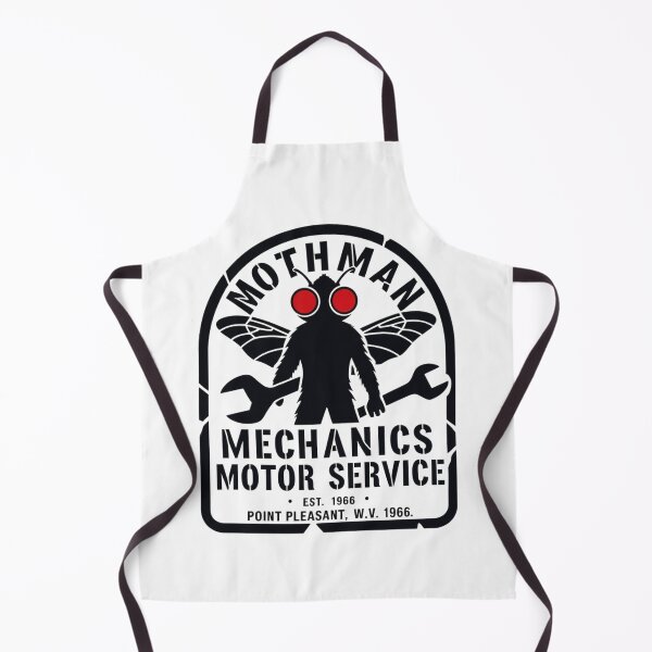 Item preview, Mothman Mechanics Logo designed and sold by CryptidOutfittersCo.