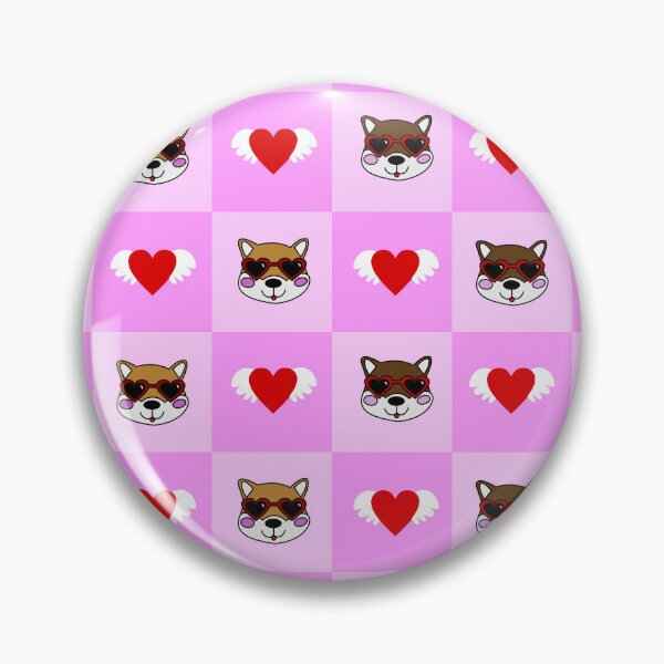 Item preview, Love Pup Checker Pattern designed and sold by GamerGearTees.