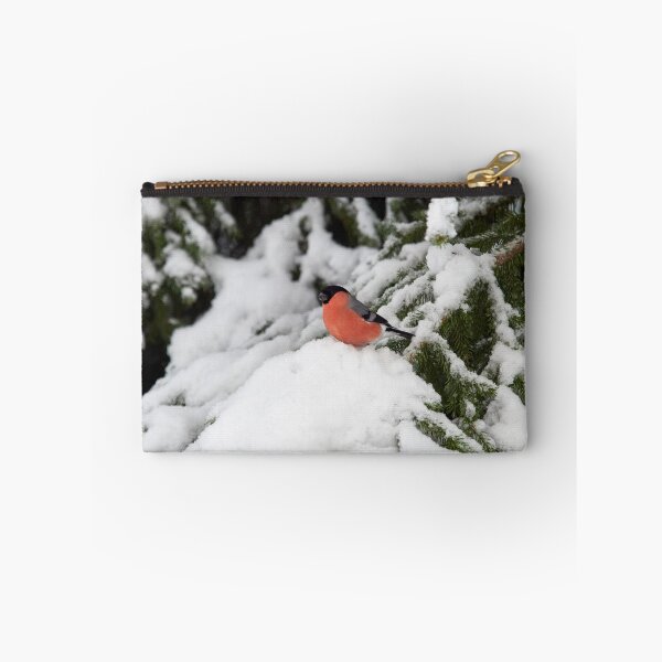 Item preview, Eurasian bullfinch winterscape in spruce designed and sold by Jouko Lehto Photography.