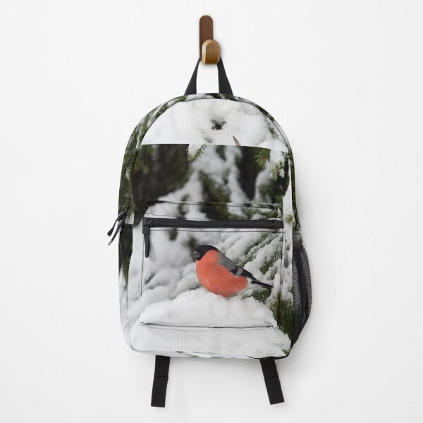 Item preview, Eurasian bullfinch winterscape in spruce designed and sold by Jouko Lehto Photography.