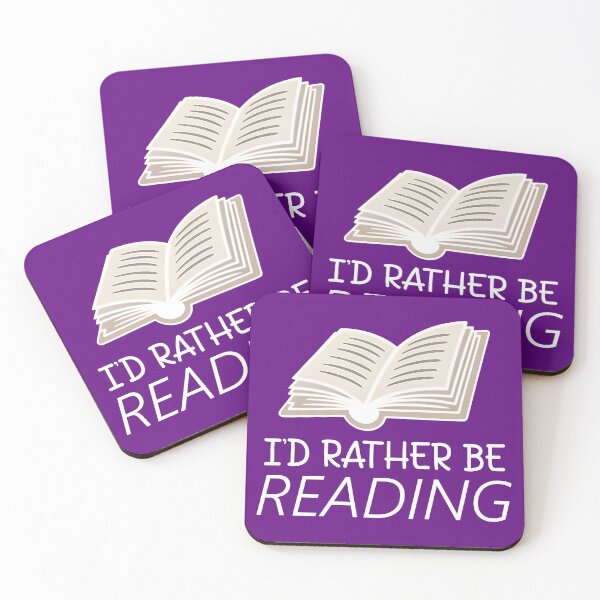 Item preview, I'd Rather Be Reading. Funny Reading Quote. Book Lover designed and sold by DesignHouse07.