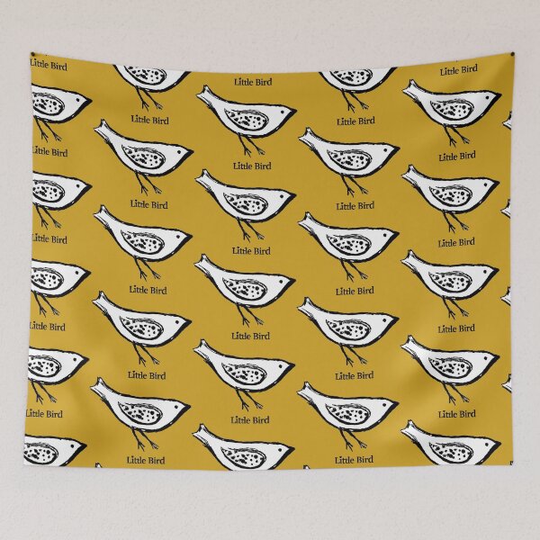 Item preview, Cute black and white art of little bird a baby wagtail a true friend designed and sold by DappleDesign.
