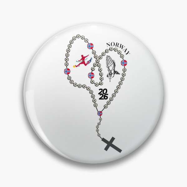 Item preview, Norway Football Rosary 2026 – Soccer Prayer Beads with Norwegian Flag, Faith & Football Design designed and sold by La-Designita.