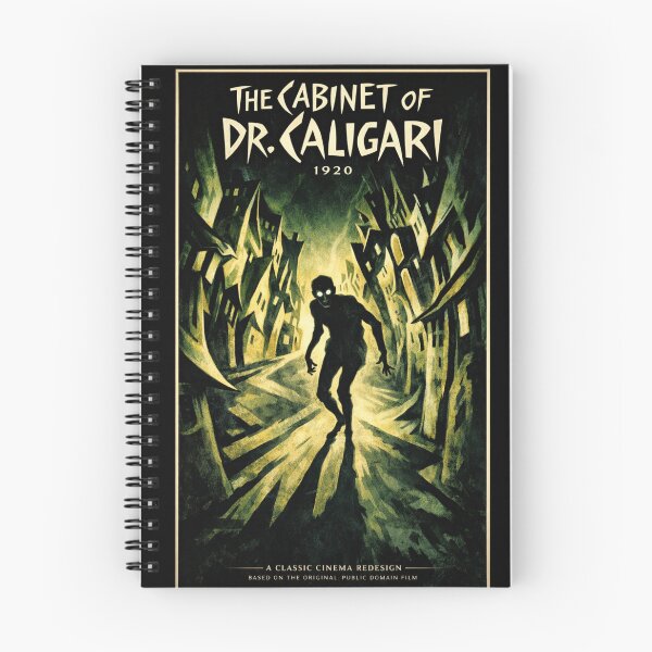 Item preview, The Cabinet of Dr. Caligari (1920) Movie Poster – Expressionist Horror Film Art designed and sold by leen12 Art Designs Prints.