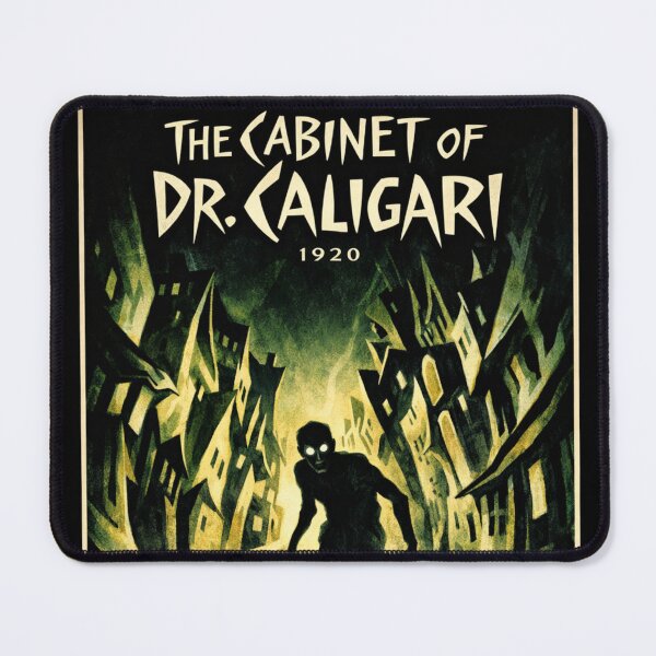 Item preview, The Cabinet of Dr. Caligari (1920) Movie Poster – Expressionist Horror Film Art designed and sold by leen12 Art Designs Prints.