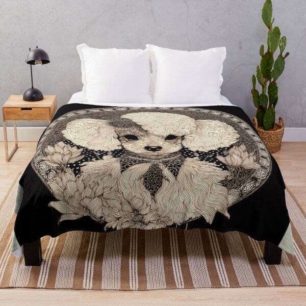 Item preview, Elegant Poodle with Floral Accents designed and sold by lautir.
