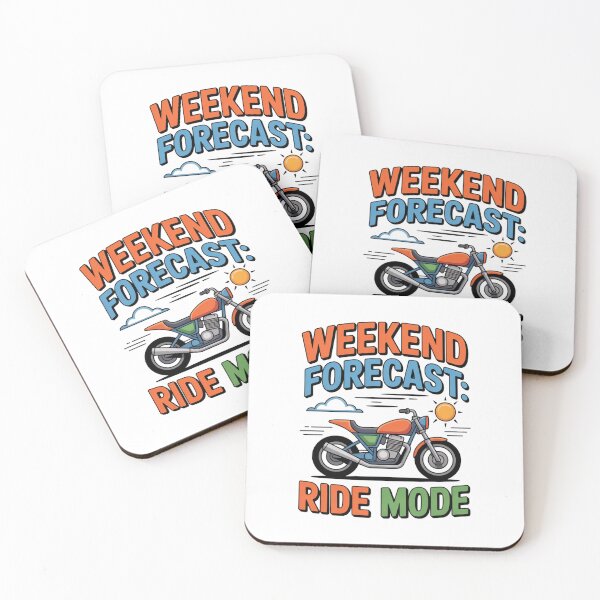 Item preview, Weekend Forecast: Ride Mode – Funny Motorcycle Lifestyle T-Shirt designed and sold by RMTrendy.