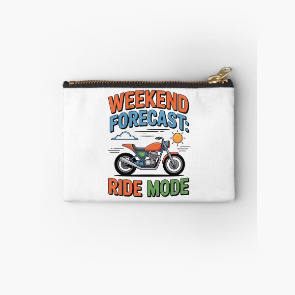 Item preview, Weekend Forecast: Ride Mode – Funny Motorcycle Lifestyle T-Shirt designed and sold by RMTrendy.