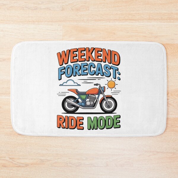Item preview, Weekend Forecast: Ride Mode – Funny Motorcycle Lifestyle T-Shirt designed and sold by RMTrendy.