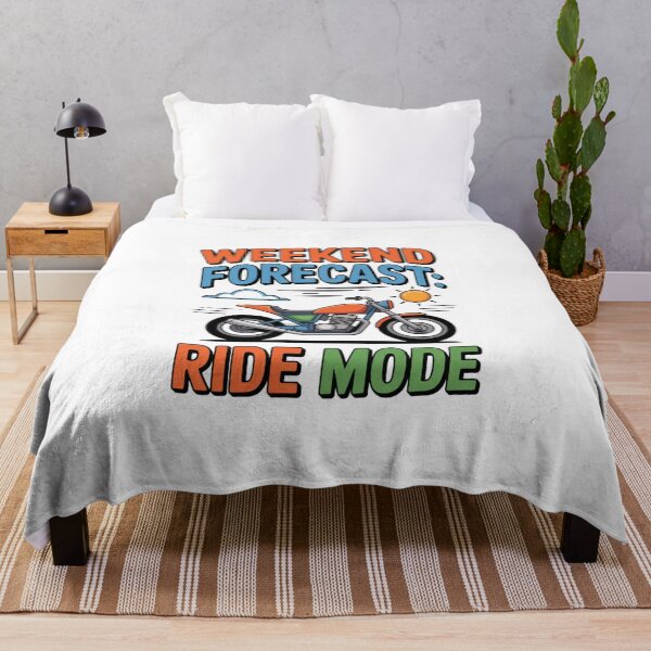 Item preview, Weekend Forecast: Ride Mode – Funny Motorcycle Lifestyle T-Shirt designed and sold by RMTrendy.
