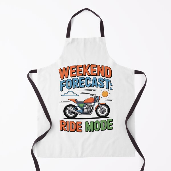 Item preview, Weekend Forecast: Ride Mode – Funny Motorcycle Lifestyle T-Shirt designed and sold by RMTrendy.