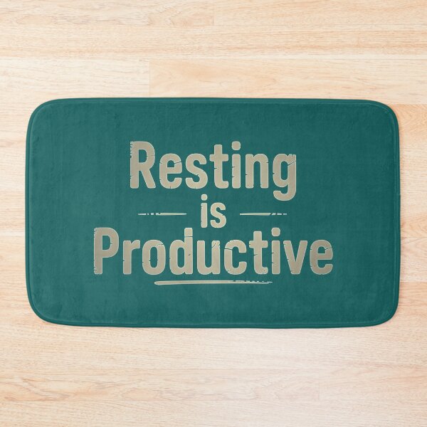 Item preview, Resting Is Productive – Minimal Burnout Humor Design designed and sold by DobArcStudio.