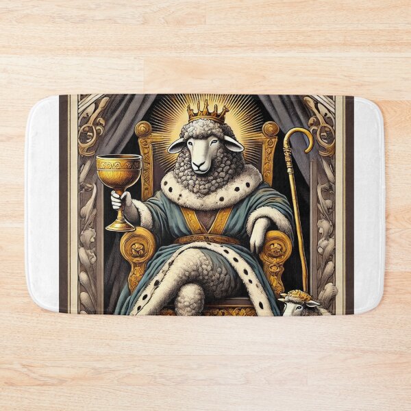 Artikelvorschau, Schafismus – Tarotkarte König der Kelche entworfen und verkauft von Thpoar.