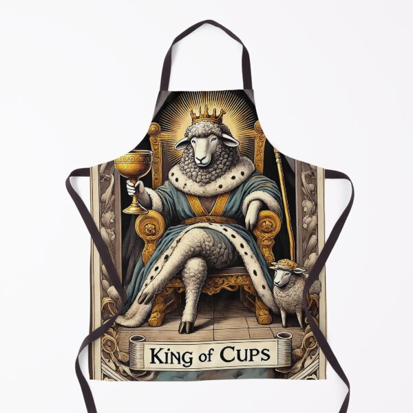 Item preview, Sheepism – King of Cups Tarot Card designed and sold by Thpoar.