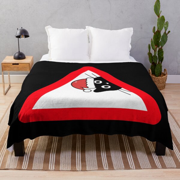 Item preview, Beware of Cats – on Black Funny Sneaky Santa Cat E.U. Warning Sign Design designed and sold by Artycom.