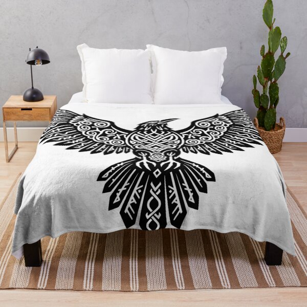 Item preview, Ancient Raven Line Art – Kalevala Art designed and sold by kakanto.