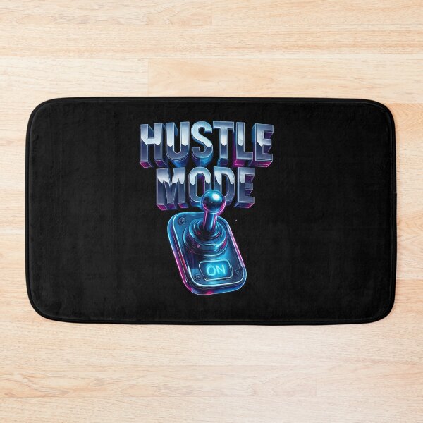 Item preview, HUSTLE MODE ON Neon Switch - Chrome Glow Power designed and sold by MKreative Studio.