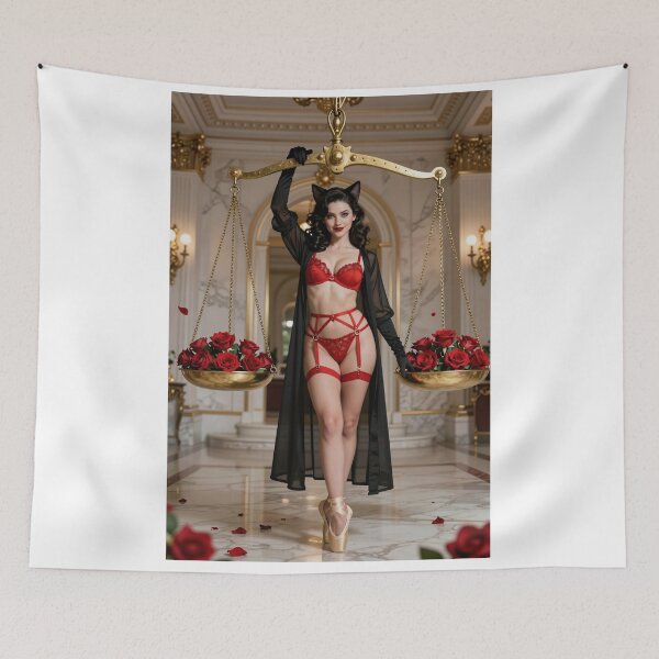 Item preview, Mujer con rosas en escamas doradas designed and sold by CathryneDelamort.