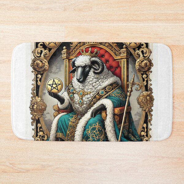 Item preview, Sheepism – King of Pentacles Tarot Card designed and sold by Thpoar.