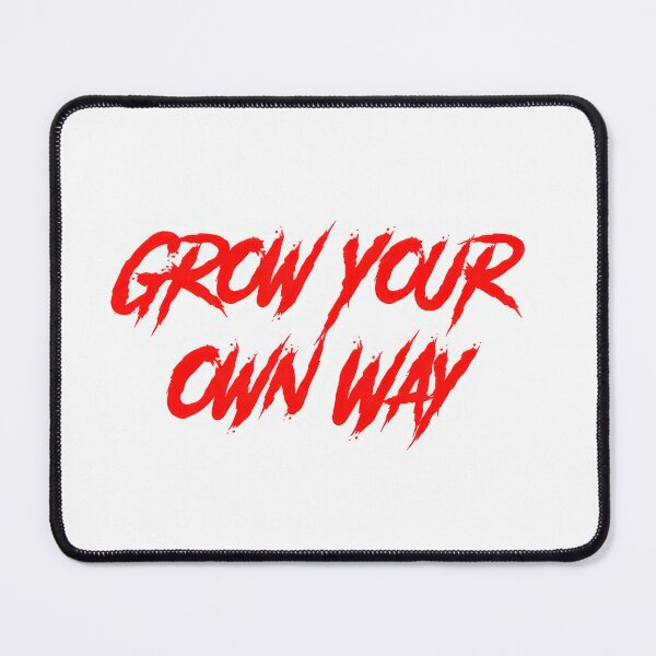 Item preview, Grow Your Own Way Red Typography Bold Aesthetic designed and sold by GlidedFeather.