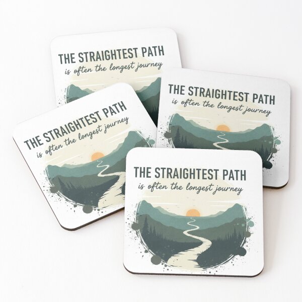 Item preview, The Straightest Path Is Often the Longest Journey – Scenic Growth Mindset Art designed and sold by SV-Creation.