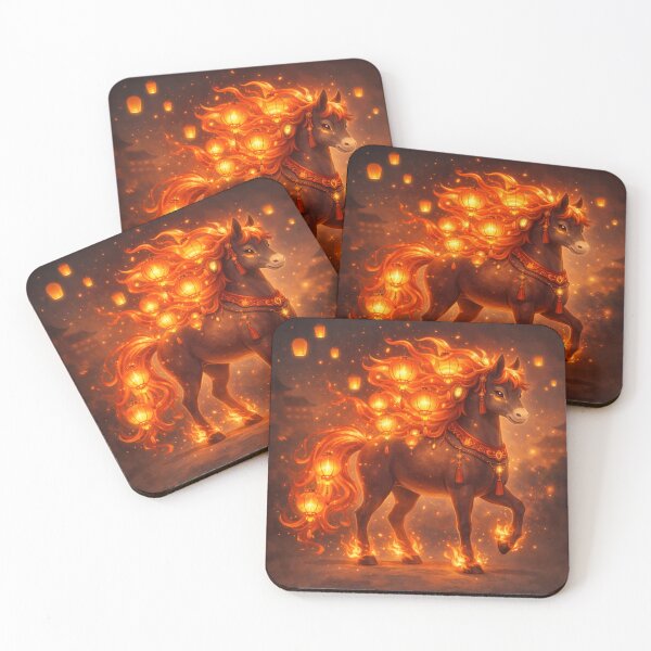 Item preview, Fiery Horse Lanterns – Year of the Horse Zodiac Energy designed and sold by PunchDrop.