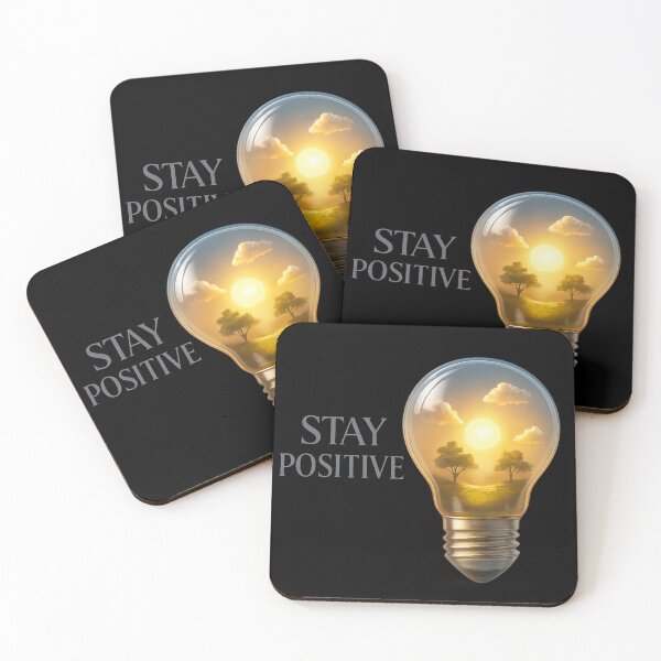 Item preview, Stay Positive - Sunlit Lightbulb Inspiration designed and sold by MKreative Studio.