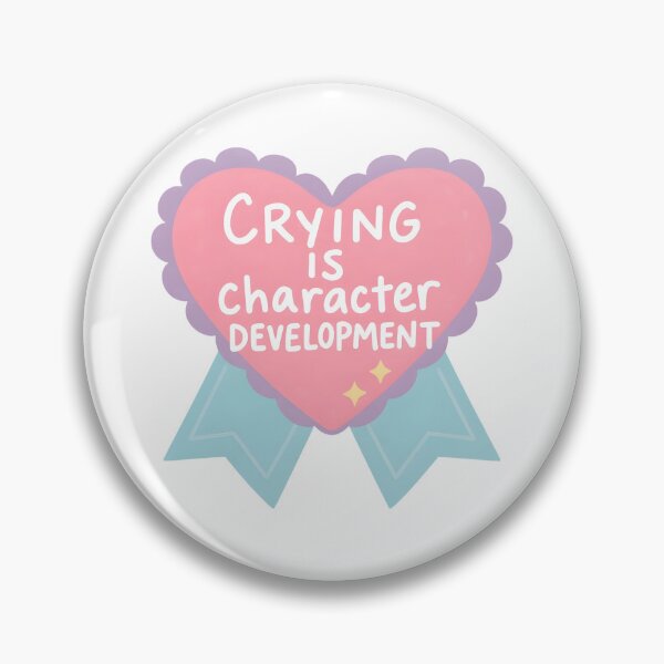 Item preview, Crying Is Character Development Heart designed and sold by PenningFinnCo.