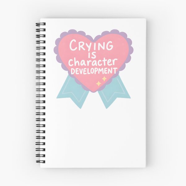 Item preview, Crying Is Character Development Heart designed and sold by PenningFinnCo.