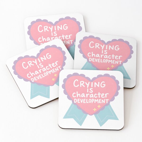 Item preview, Crying Is Character Development Heart designed and sold by PenningFinnCo.